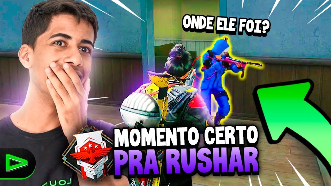 APRENDA QUAL O MOMENTO CERTO PARA RUSHAR NO FREE FIRE