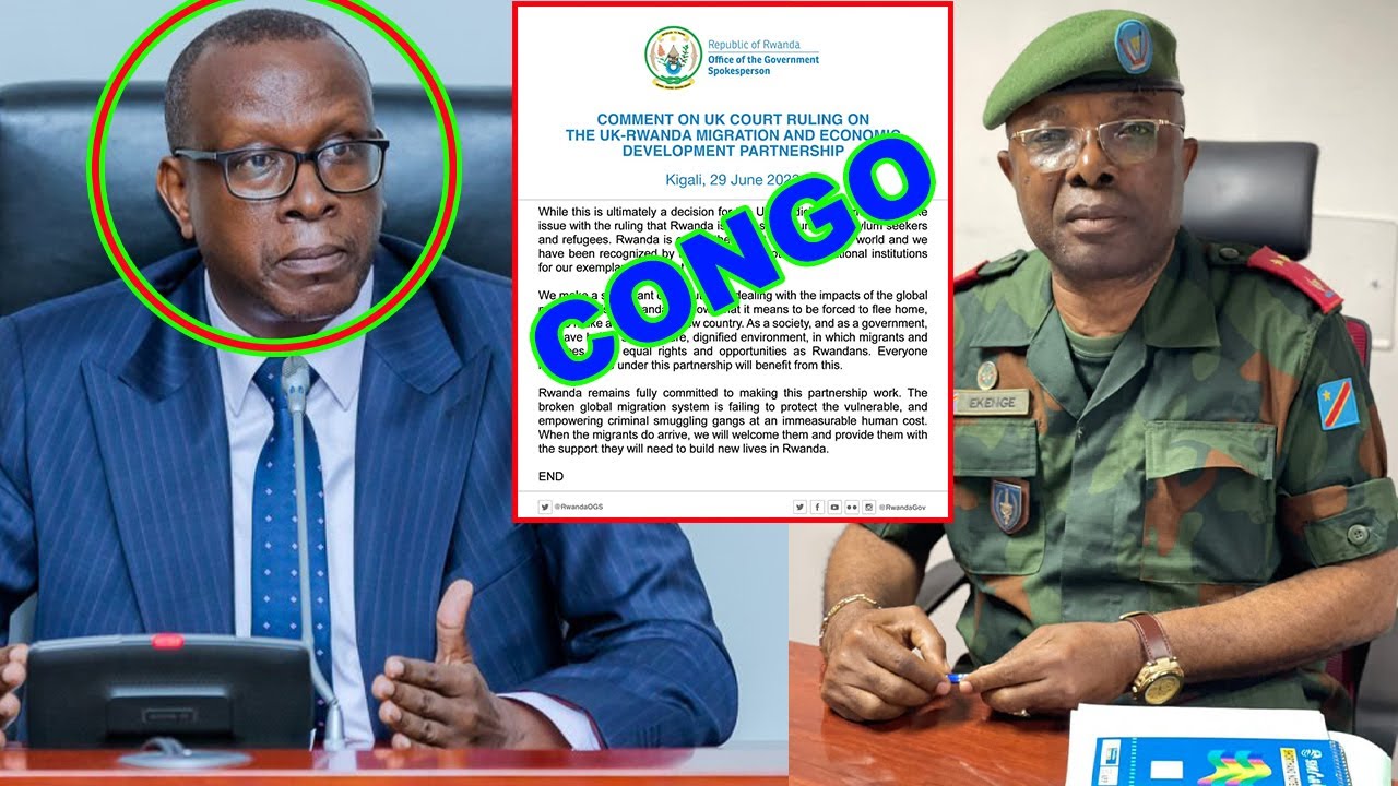 URWANDA RUSOHOYE ITANGAZO RY'UBURAKARI KURI CONGO N'ABAYISHYIGIKIYE NYUMA YIBYAVUZWE NA GEN.EKENGE