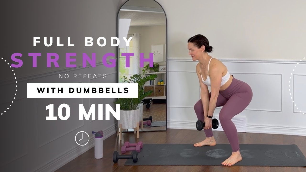 10 Minute Strength Workout With Dumbbells | Strength Training with Dumbbells For Beginners