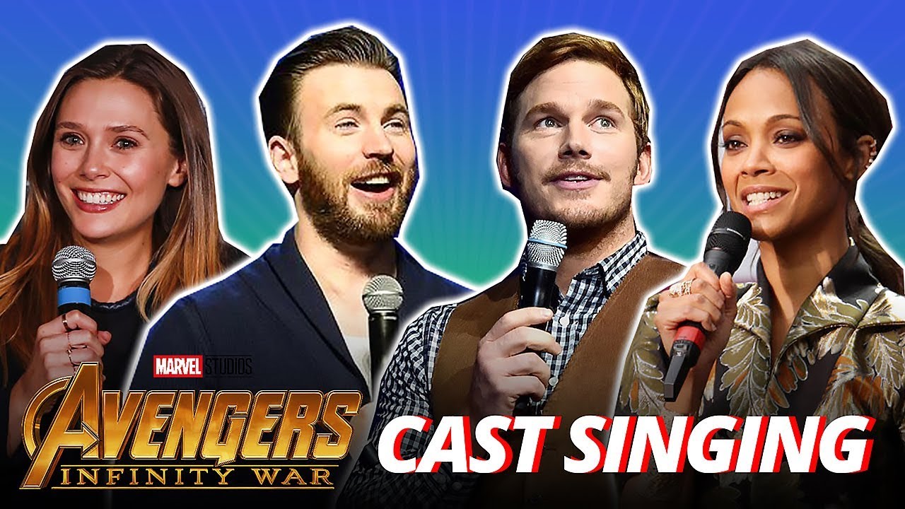 Full Cast of Avengers: Infinity War Singing (REAL VOICE!!!)