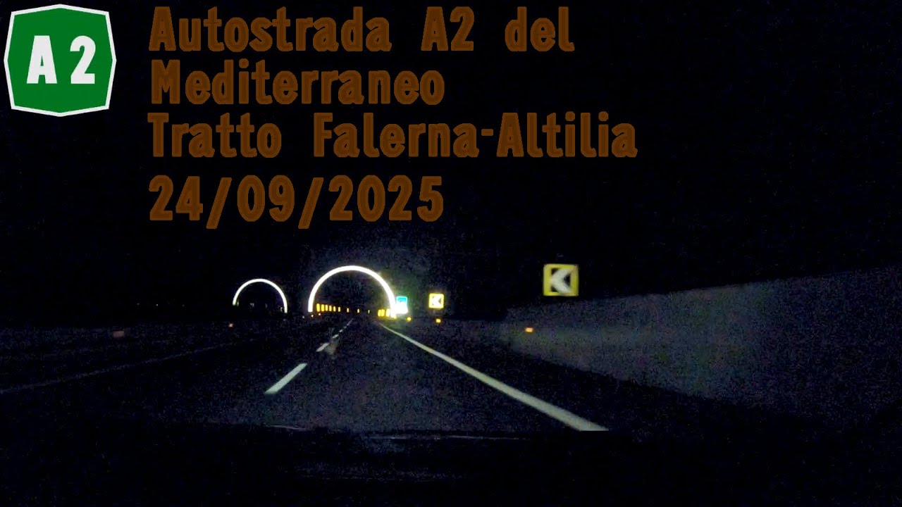 Autostrada A2 tratto Falerna-Altilia 24/09/2025