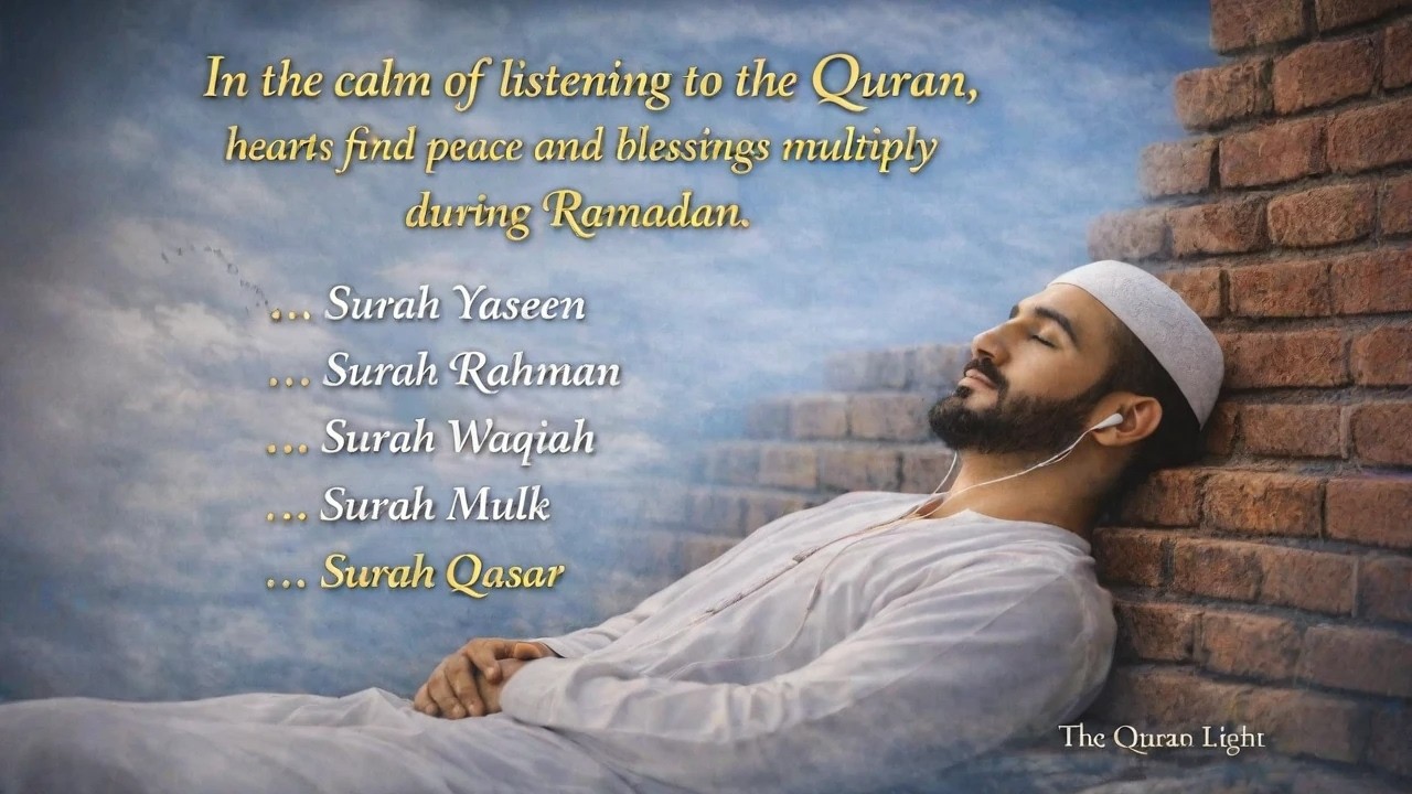  Surah Yaseen, Rahman, Waqiah, Mulk & Qaisar for Peace and BlessingsPowerful Quran Recitation |