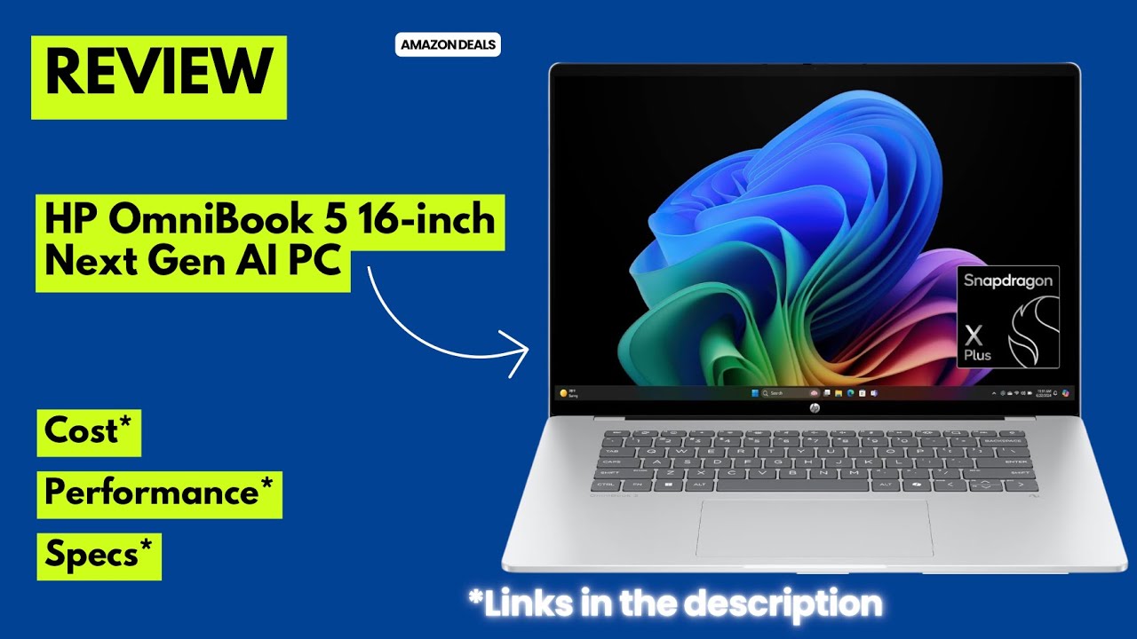 Обзор 16-дюймового ноутбука нового поколения HP OmniBook 5 с искусственным интеллектом | OLED-дис...