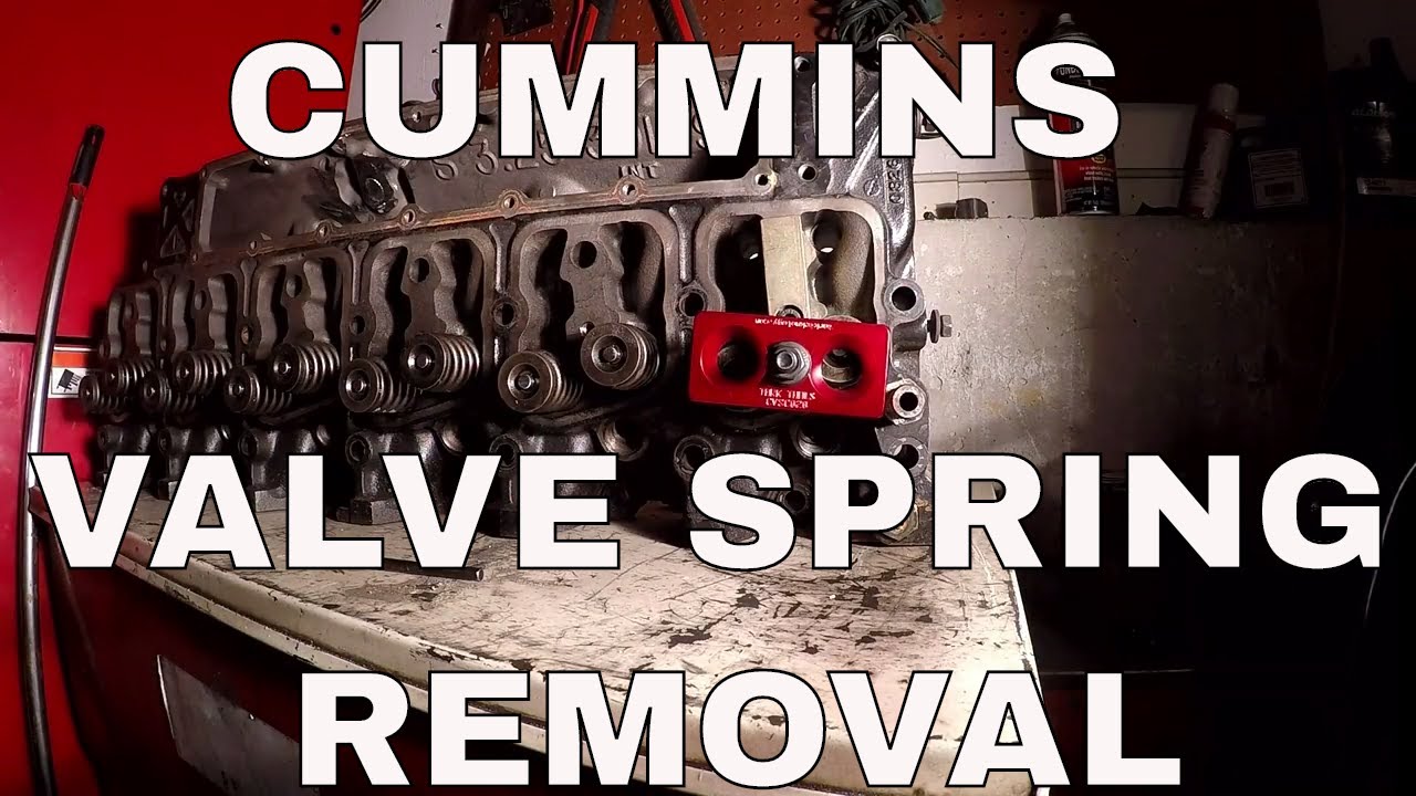 cummins 12 Valve spring and valve seal removal
