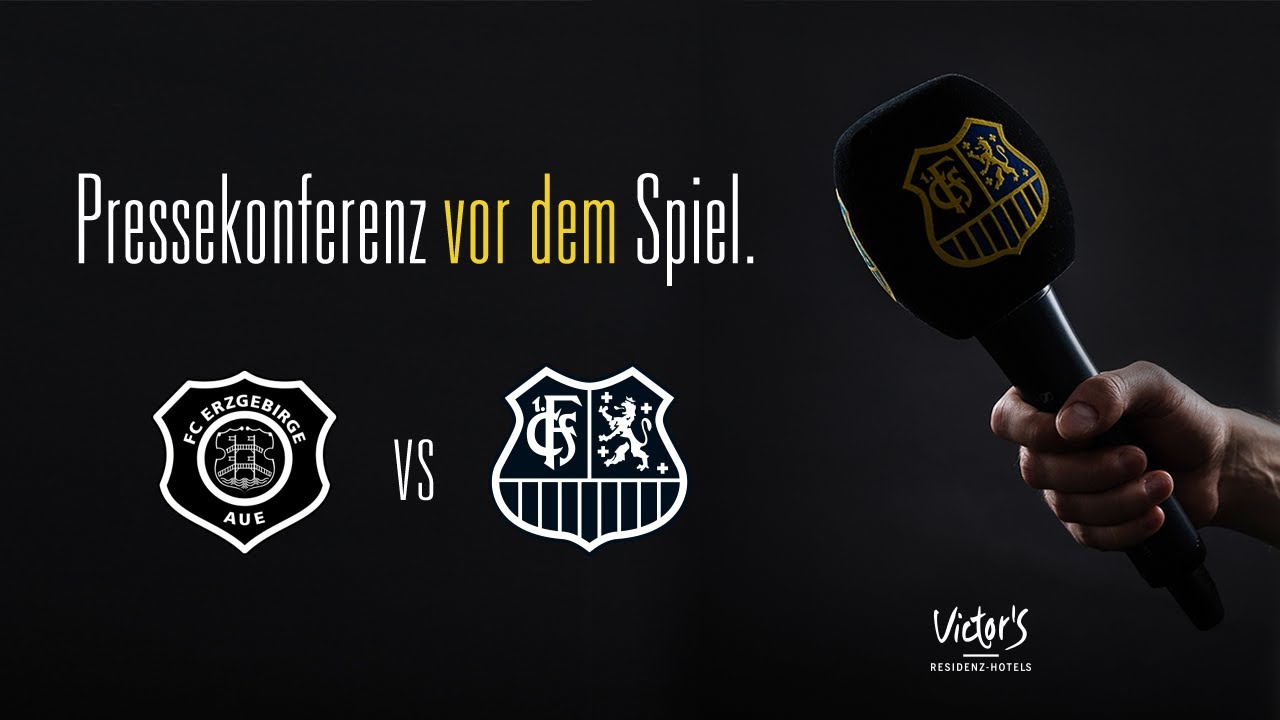 FC Erzgebirge Aue - 1. FC Saarbrücken - Pressekonferenz vor dem Spiel