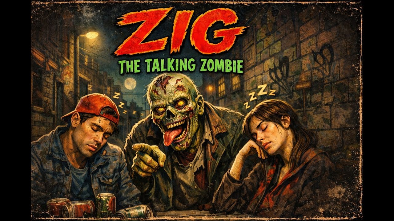 Zig the Talking Zombie He Works for his Food