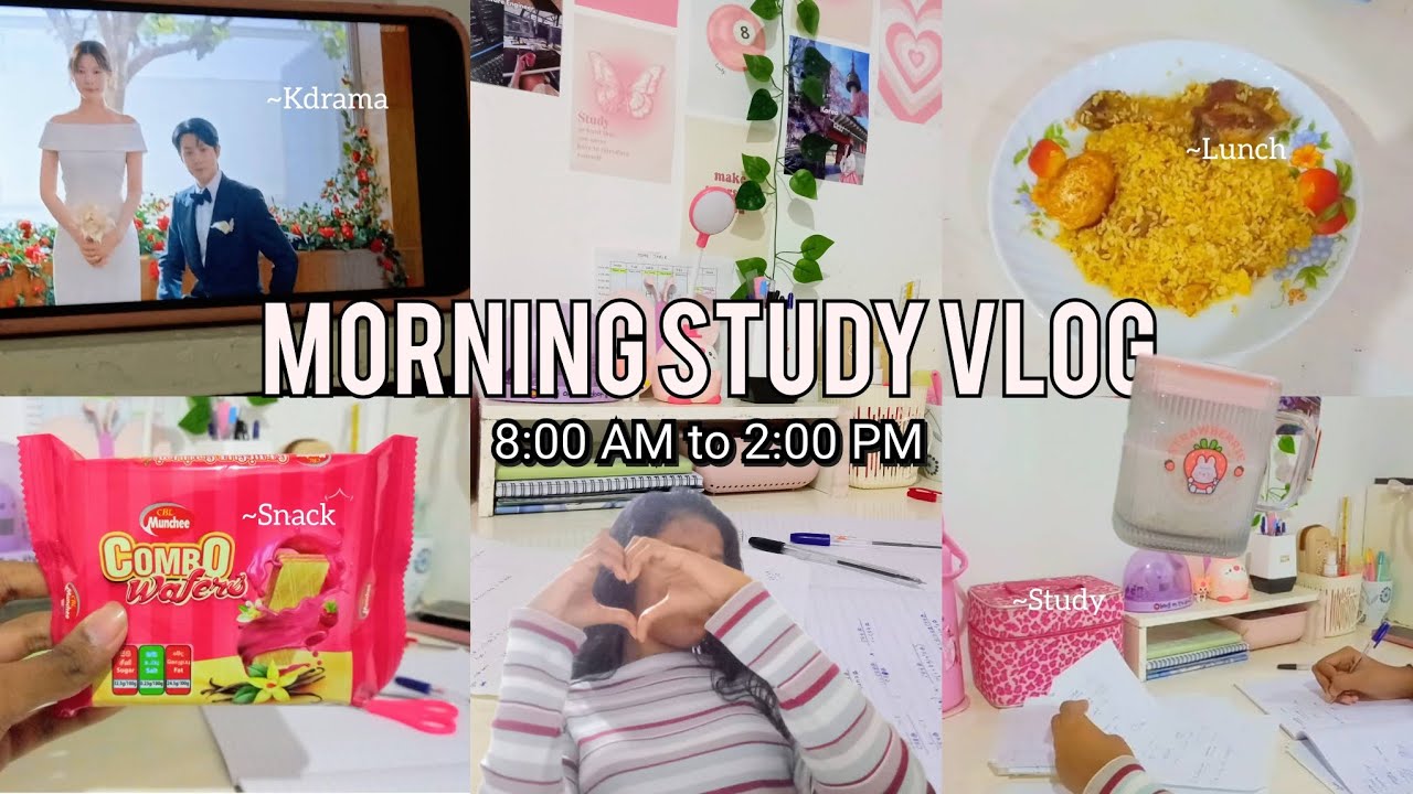 පාඩම් වැඩ එක්ක ගෙවුනු උදේ වරුවක් ⛅💗 | Morning study vlog | Productive vlog + Aesthetic vibe 🎀✨️