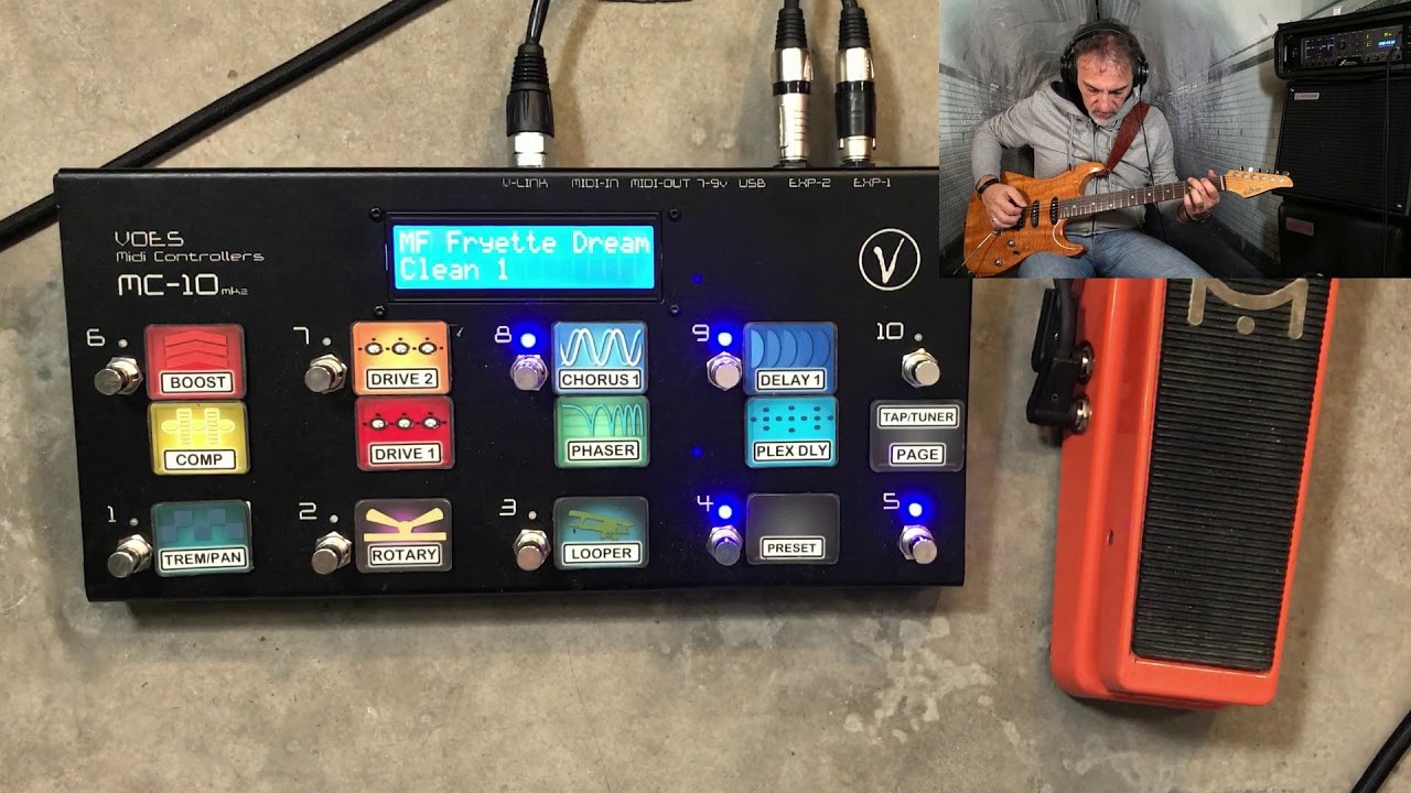 Fractal AXE FX III -  live preset setup - midi pedalboard settings and configuration
