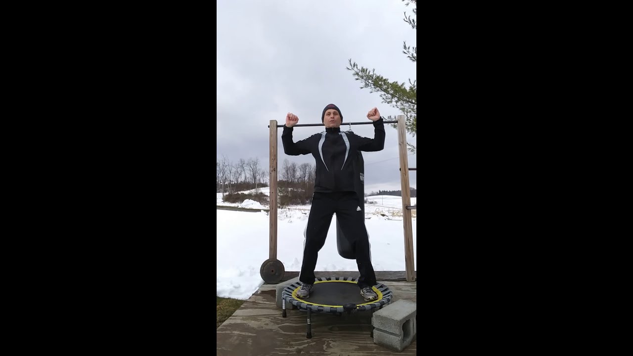 Fun total body workout on the rebounder/ mini trampoline