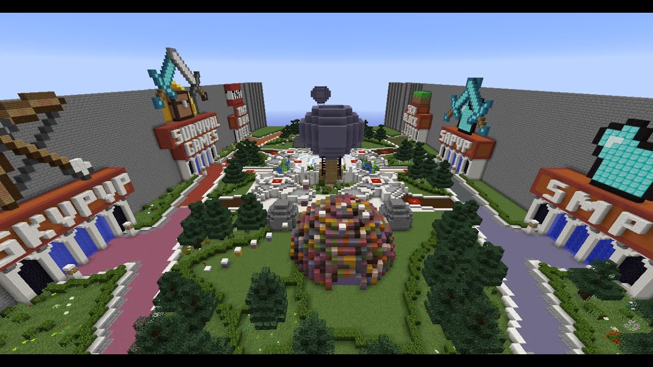 ماين كرافت سيرفر SaPVP مكركة واصلية 1.7 - 1.8 [ SG - SkyWars -TNTRun - SMP - SaPVP - SkyPVP ]