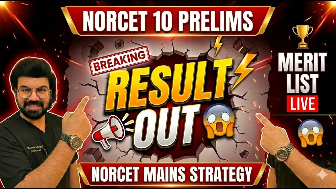 NORCET 10 MAINS STRATEGY MUST WATCH N RESULT DISCUSSION