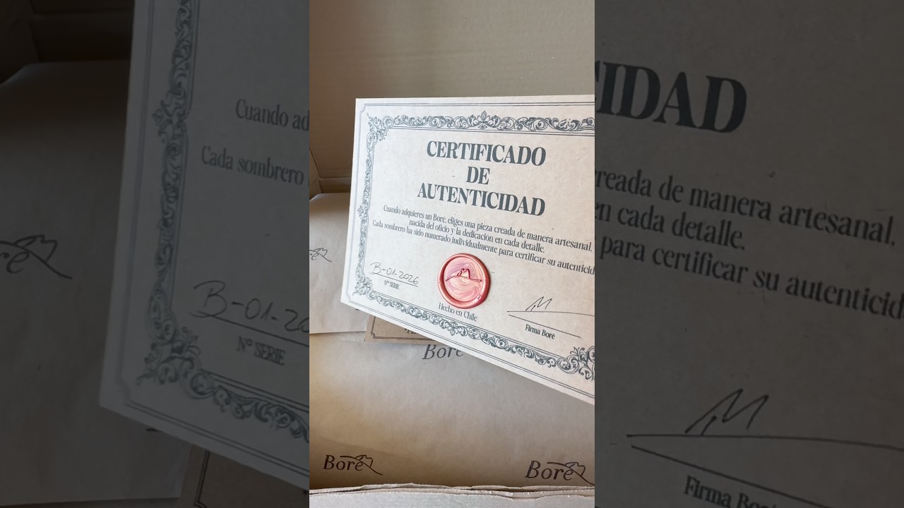 Desde hoy comienzo a registrar cada sombrero con su numeraci&oacute;n certificada #handmade