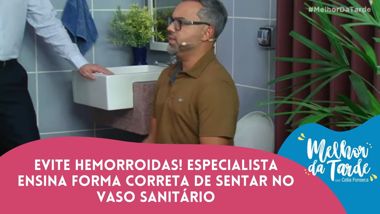 Evite hemorroidas! Especialista ensina forma correta de sentar no vaso sanit&aacute;rio