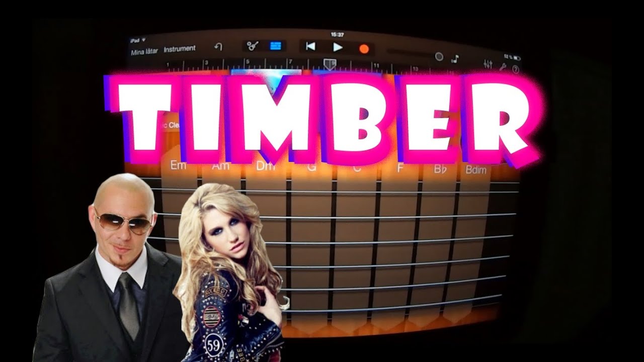 Pitbull - Timber ft. Ke$ha (GARAGEBAND TUTORIAL)