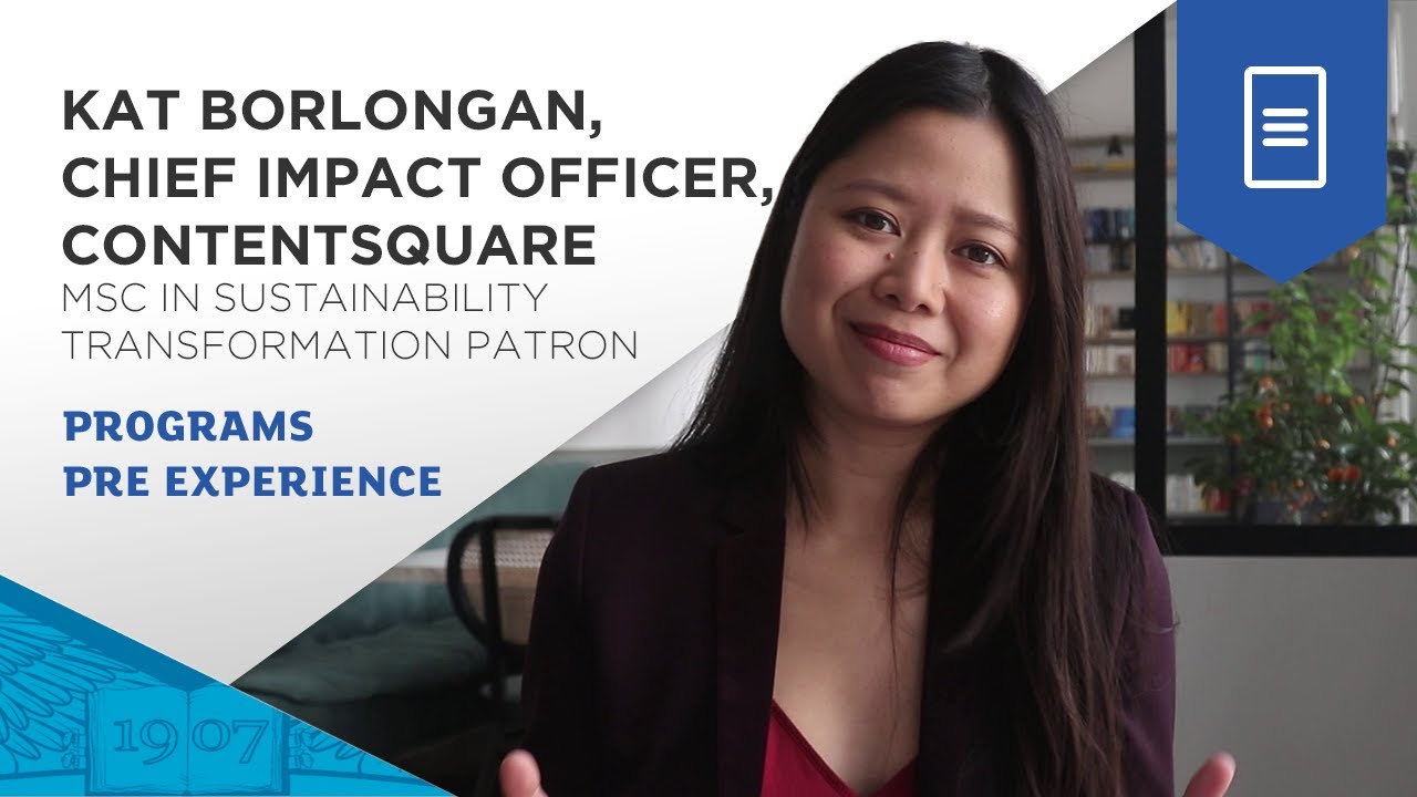 Interview with Kat Borlongan, ESSEC MSc in Sustainability Transformation Patron | ESSEC Programs