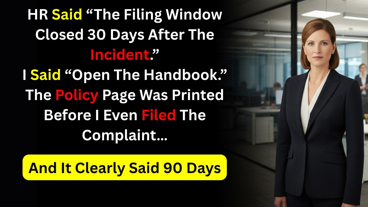 HR Said My Complaint Was Too Late—Their Own Policy Showed I Filed Within the 90 Day Window