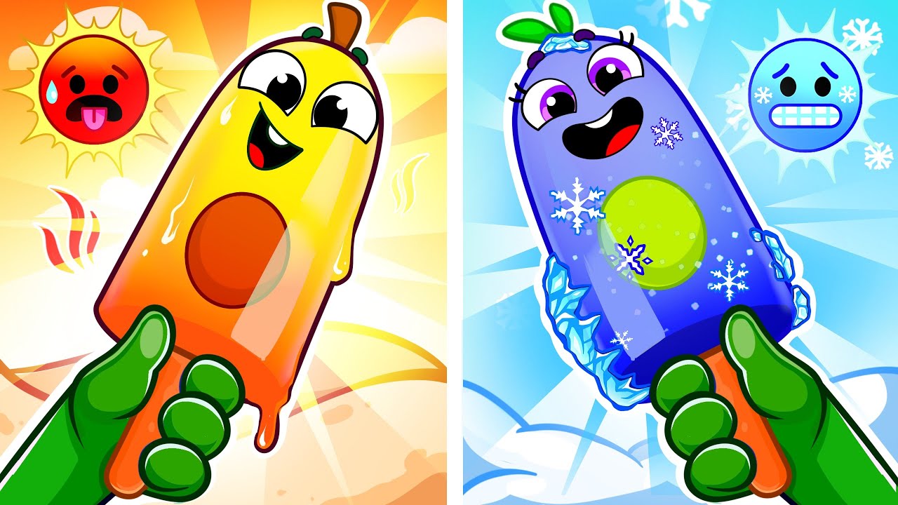 Hot and Cold Song! ☀️❄️ Let’s Learn Opposites | Kids Songs and Nursery Rhymes