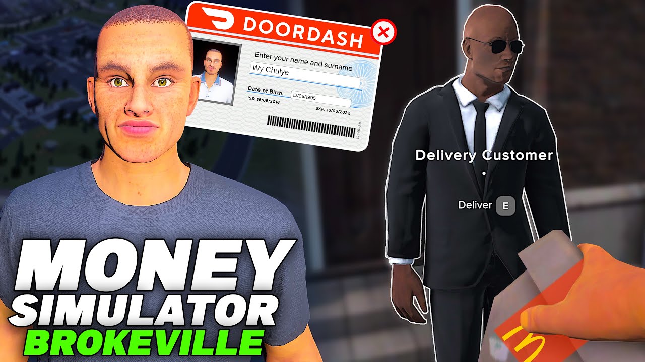 DoorDash Simulator?! We Starting From The Bottom | Money Simulator: Brokeville