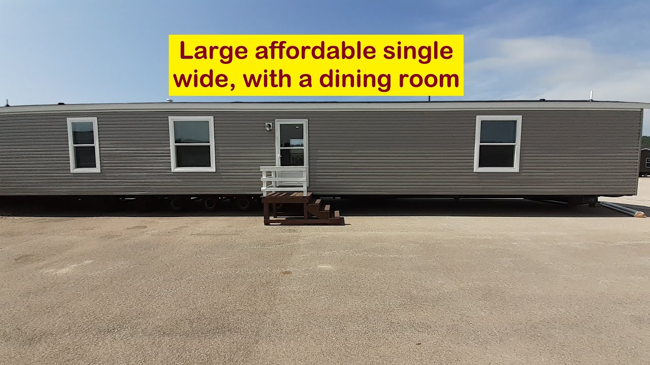 Affordable single wide with a dining room and huge master closet