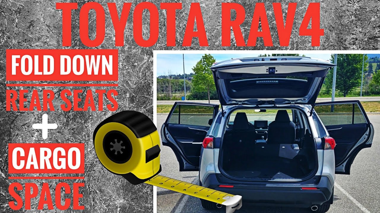 Toyota Rav4 Грузовое пространство 2019 года и как сложить задние сиденья
