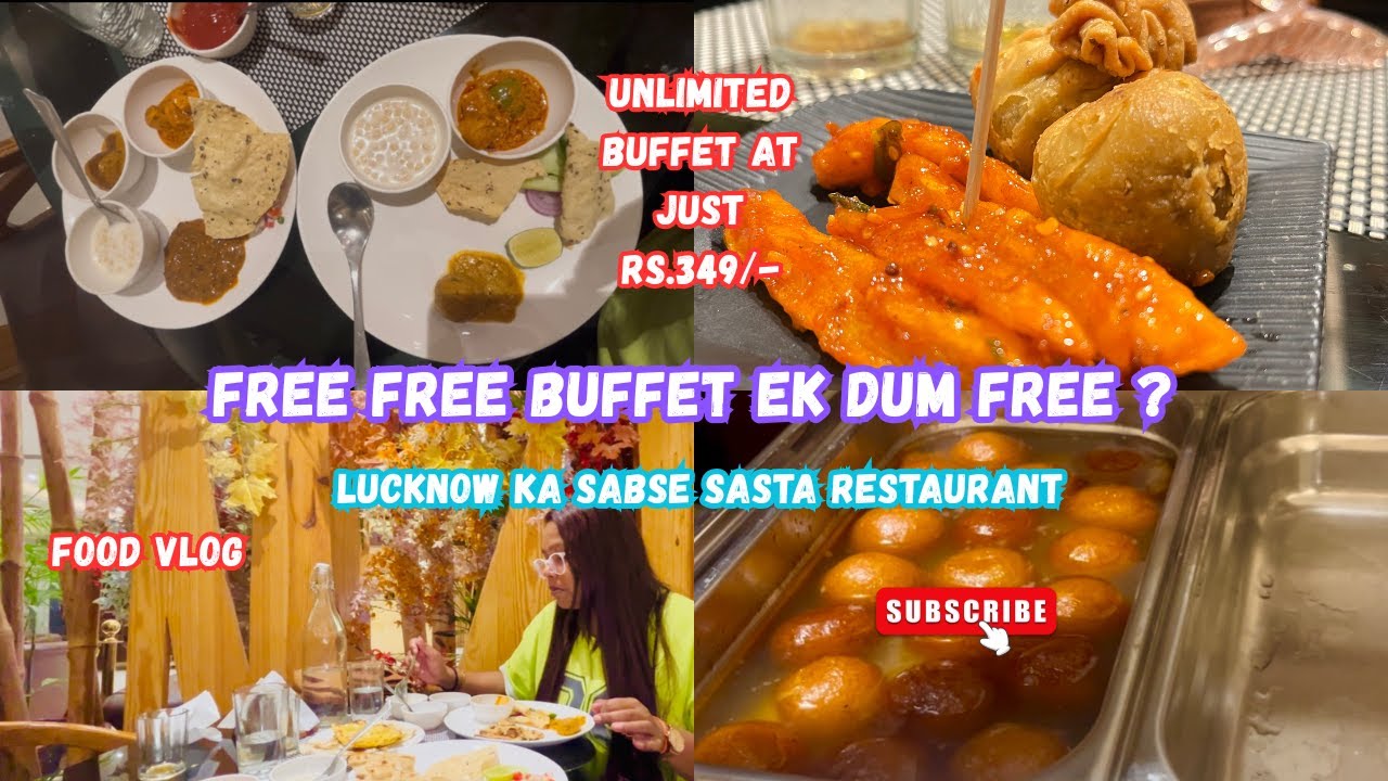 Best Buffet in Lucknow at just Rs 349 |Garnet Buffet, Emperio Grand Hostel @PujaSharmaDailyVideos