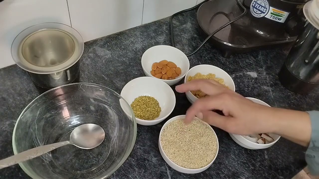 Til Badam Nariyal Gur Powder | Energy & Beauty Mix | Healthy Winter Remedy