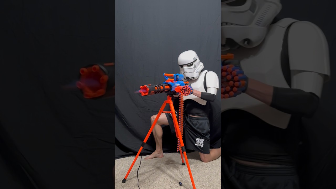 Iconic blaster for a heavy trooper #unboxing #nerf #xshot #stormtrooper #cosplayer #starwars