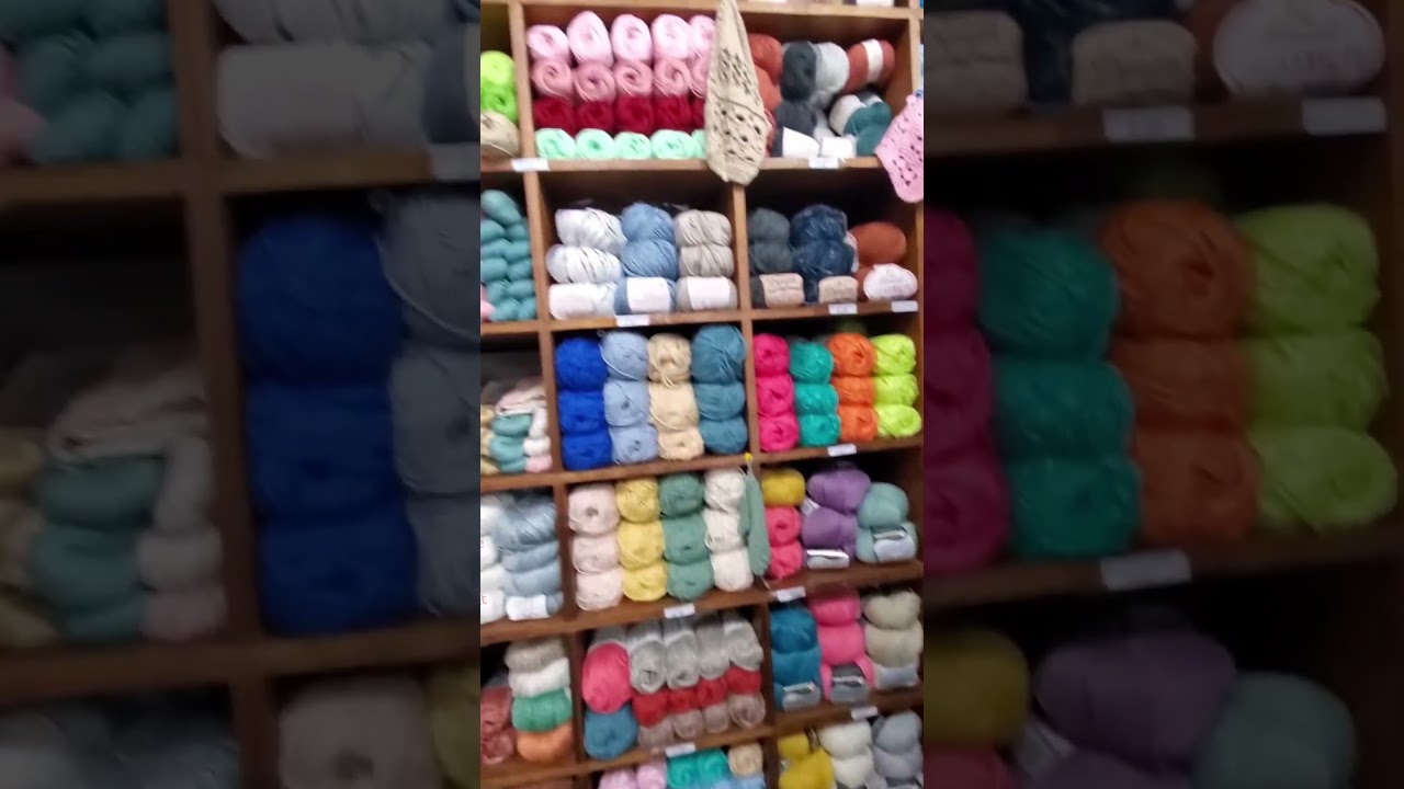Yarn shopping in Madeira at Las Rosa! A small store packed full of yarn! #madeira #yarnstore #yarn