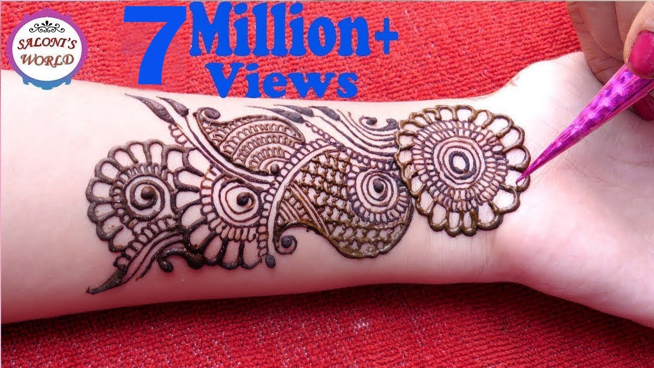 Easy Simple Arabic Henna | Gol Tikki | Easy Designs For Beginners by Jyoti Sachdeva .