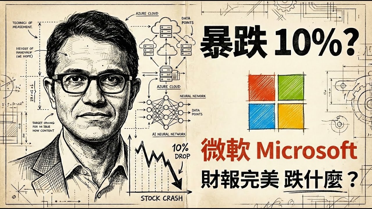 【微軟】財報完美卻暴跌 10%？你在跌甚麼? 美國五百強護城河分析系列 EP.9 Microsoft (MSFT) KQJ 美股價值投資，左側交易，獲利 100% #微軟 #美股 #價值投資