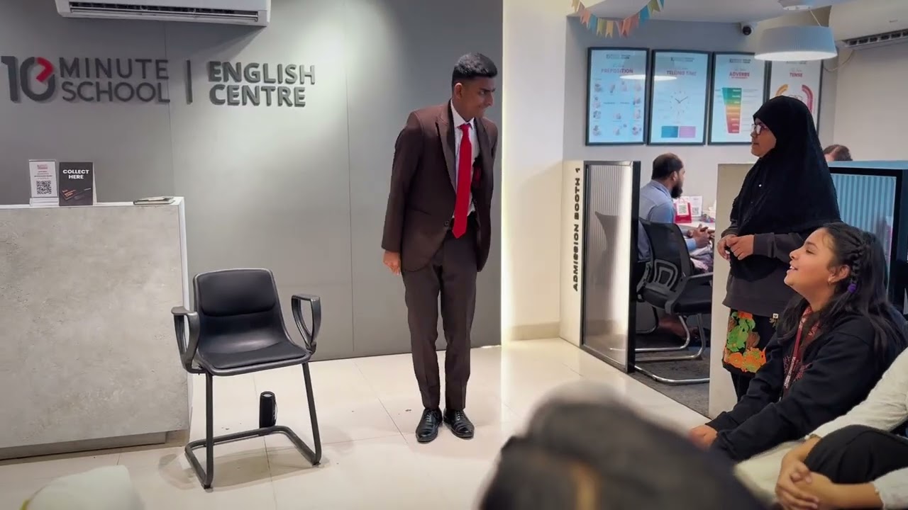 A day in the life at 10 Minute School English Centre ft. Jr. Bean 🎒😄