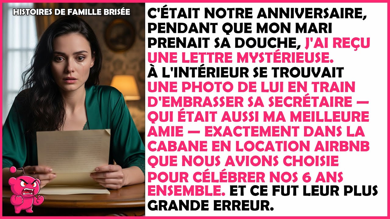 Mon mari sous la douche, j'ai ouvert une lettre mystérieuse — son contenu m’a glacée.