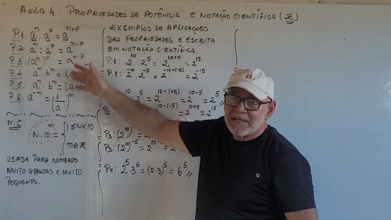 Propriedades de potência e notação científica