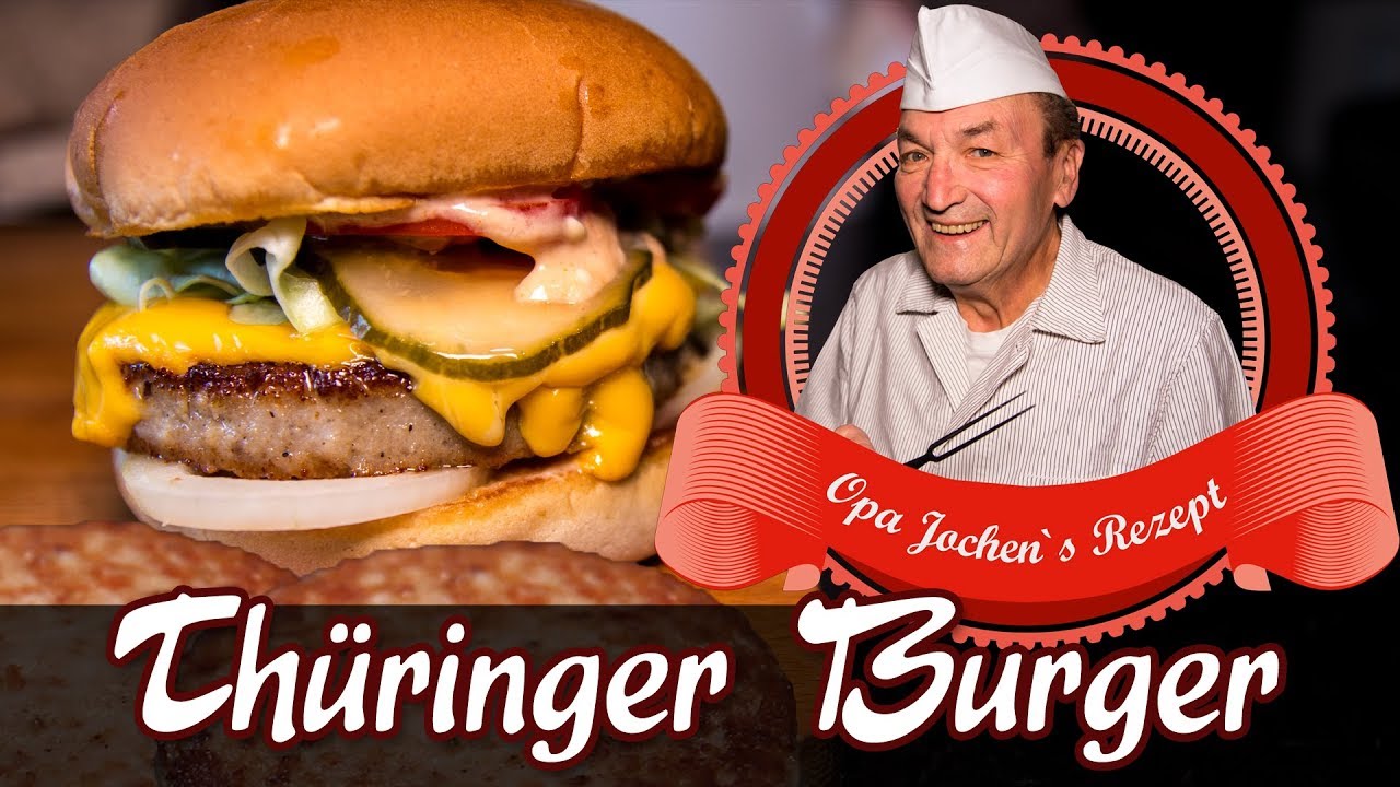 Thüringer Burger - Bratwurst Burger selber machen - Grilletta - Burgerfleisch - Opa Jochen´s Rezept