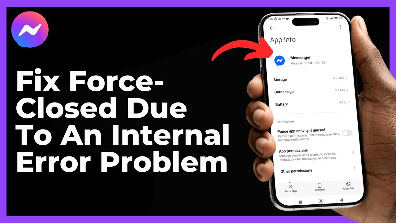 How To Fix Messenger Force-Closed Due To An Internal Error Problem