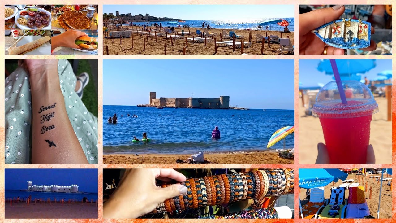 🍀TATİL VLOG🏖MERSİN KIZ KALESİ☀️BUZLAÇ AŞKIM🧊🍓SERHATIN BÜYÜK SÜRPRİZİ🤗TATTOO🙈#SUMMER HOLIDAY