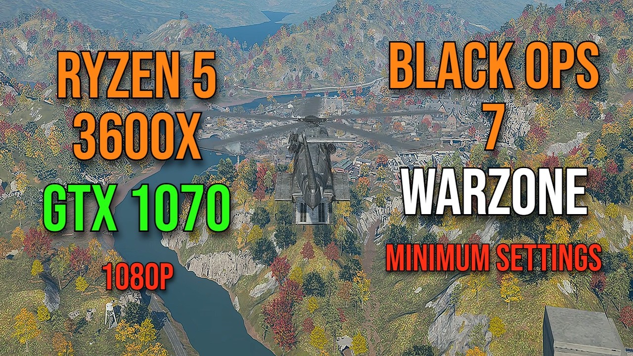 BLACK OPS 7 WARZONE | RYZEN 5 3600X + GTX 1070 | MINIMUM SETTINGS | 1080P FPS TEST