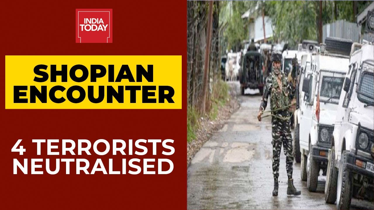 Four Terrorist Killed In Shopian Encounter; Army Roped In Kin To Appeal For Terrorist's Surrender