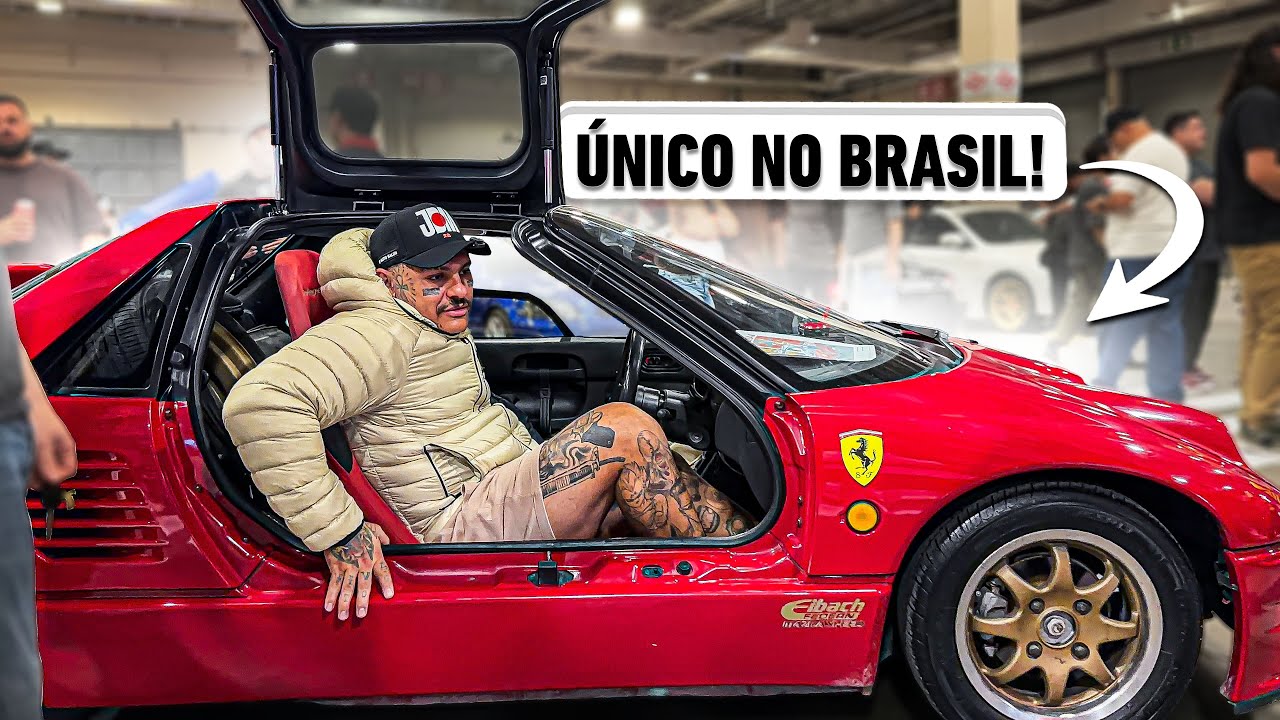 FUI EM UM EVENTO JDM + levei meu LANCER evo 