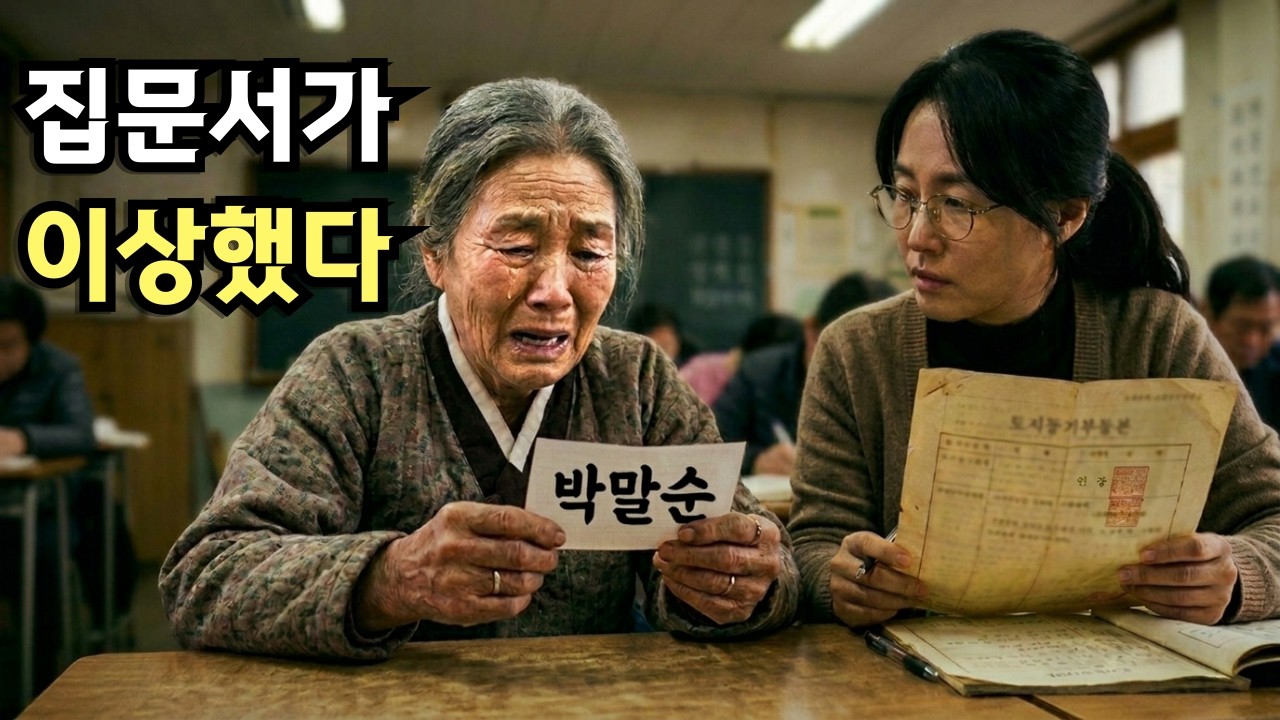 73세에 처음 이름을 읽은 할머니, 그날 집문서의 진실을 알았습니다
