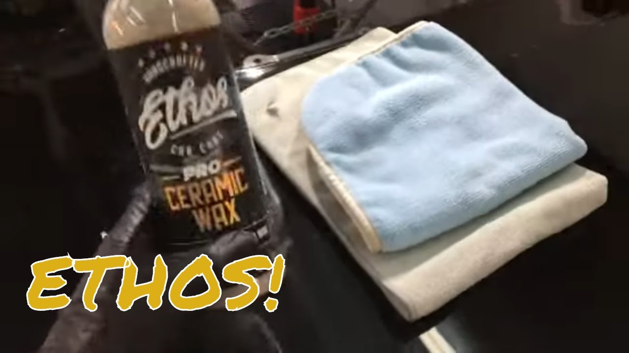 Керамический воск Ethos PRO на тестовой панели! В сравнении с керамическим воском Adam's!!