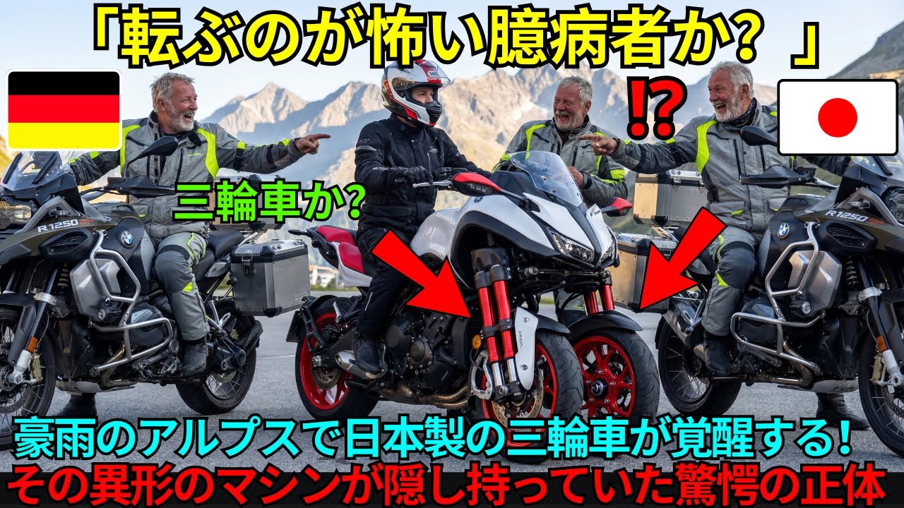 【海外の反応】「補助輪でも付けたのか？」欧州の走り屋が日本車を嘲笑。しかし数分後、豪雨のヘアピンで彼らが目撃した 
