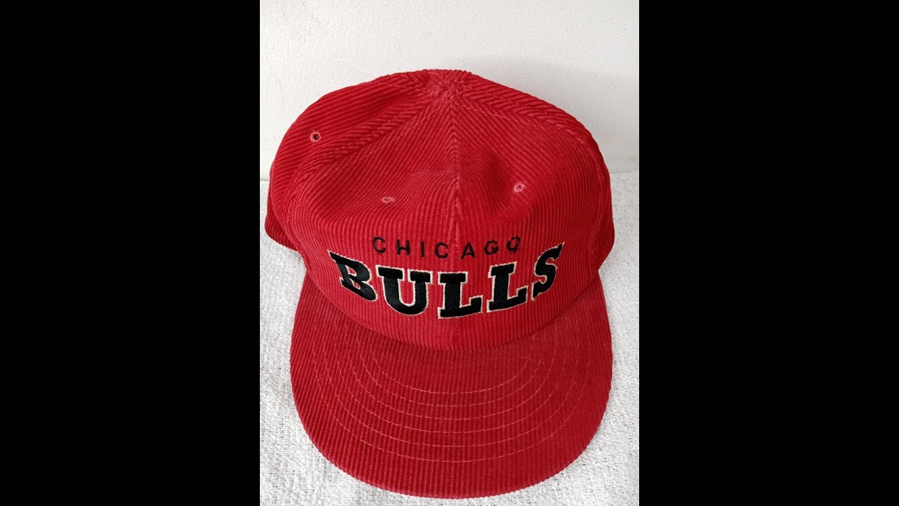 vintage Chicago bulls spellout corduroy cap restoration