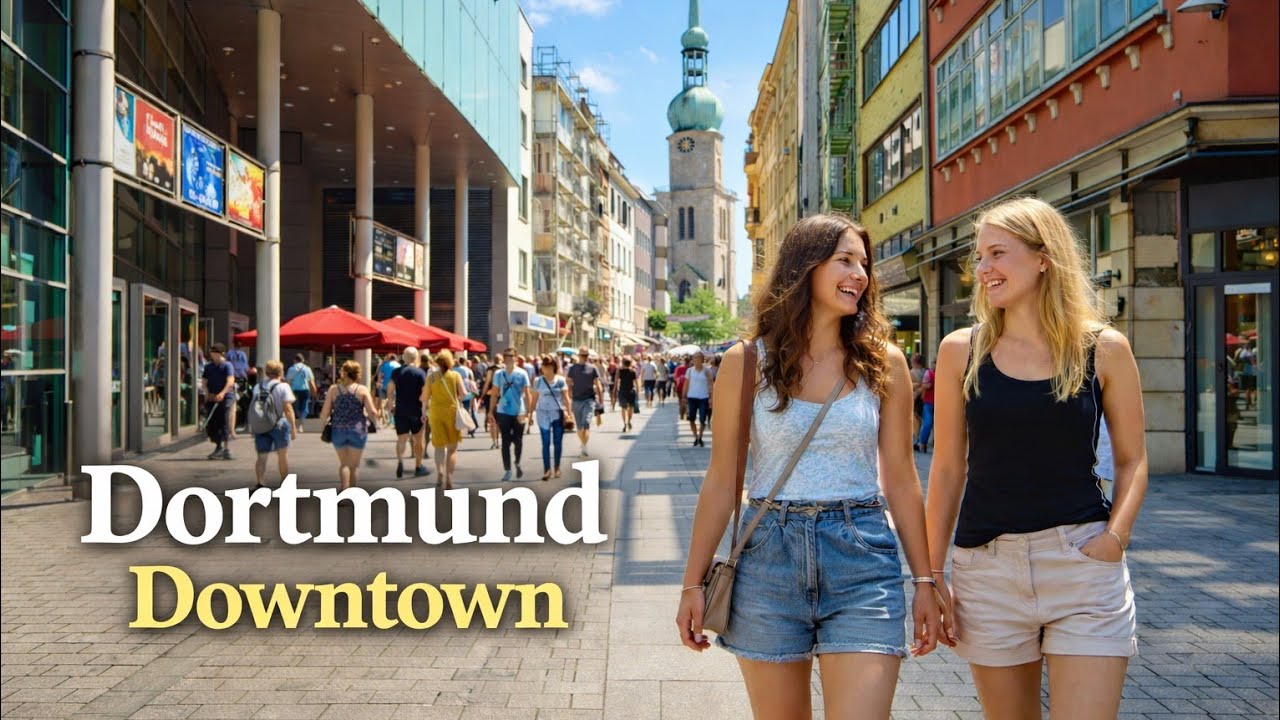 Dortmund Downtown | Amazing World City Walks | Dortmund Germany Walking Tour