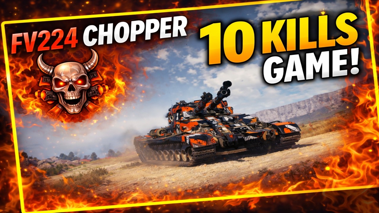 CHOPPER GOES INSANE 💀 10 KILLS GAME | WoT 2.0