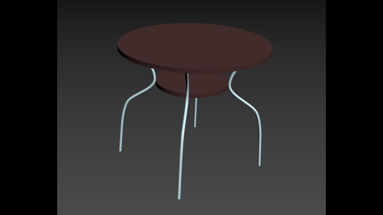 Silindir masa yapımı / Modelling a simple table in 3dsmax