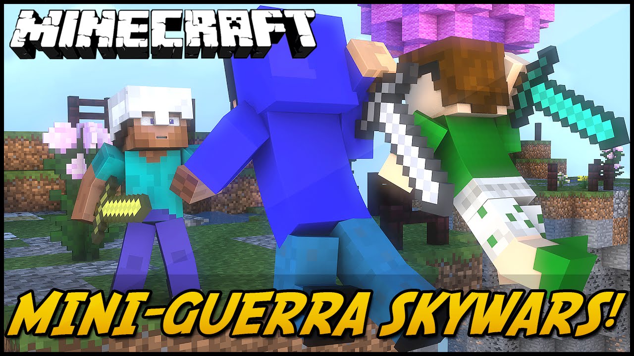 Minecraft: MINI-GUERRA - SKYWARS!