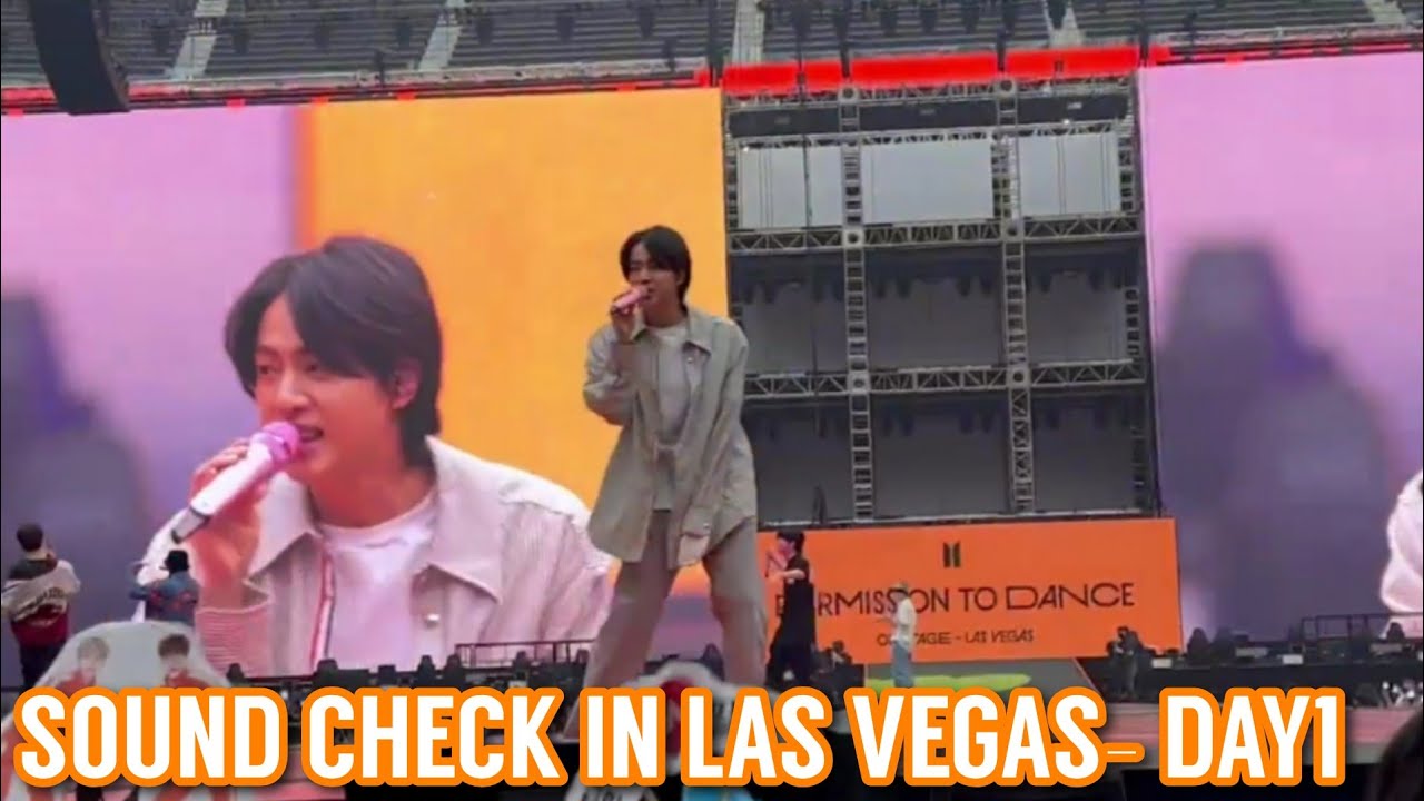 SOUND CHECK BTS PTD in LAS VEGAS Day 1