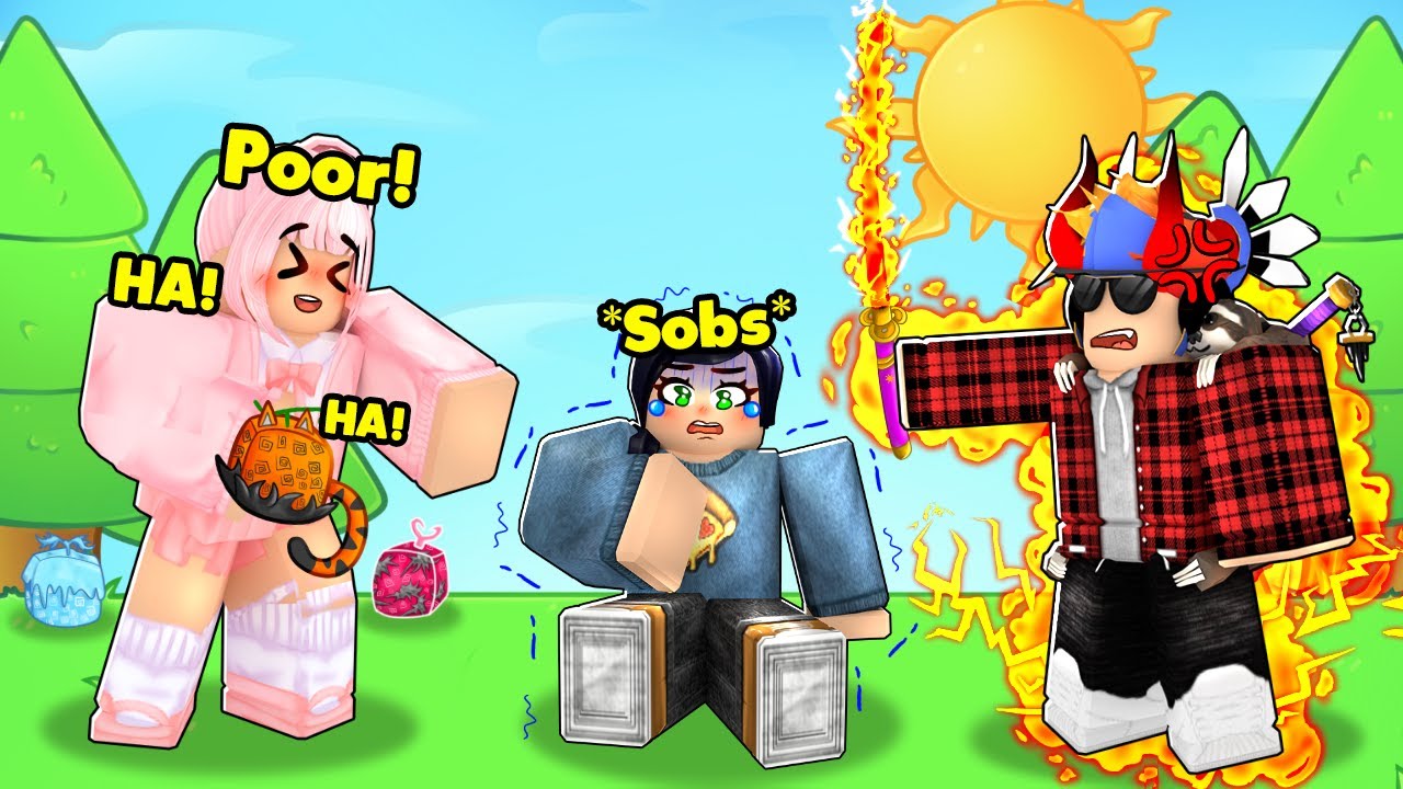 2 Rich GIRLS Bullied The POOR Girl, So I Got REVENGE... (ROBLOX BLOX FRUIT)