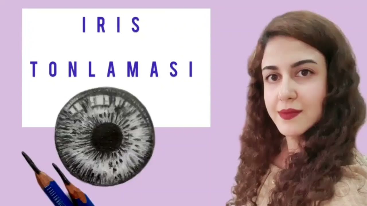 Göz çizimi, iris tonlaması, karakalem, basit çizim
